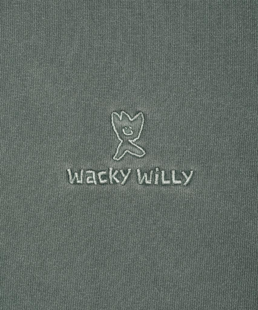 Wacky Willy Pigment Zip-Up Hoodie Green