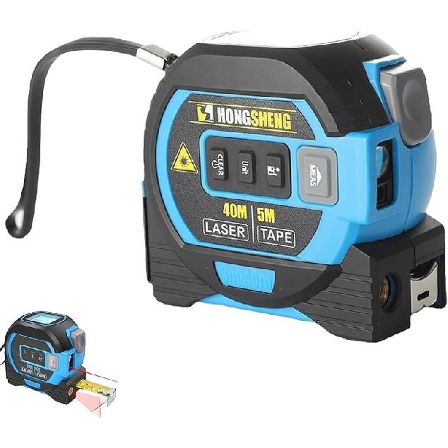 

The Almighty Ruler 3-in-1 Laser Measuring Tape, Almighty Ruler, Almighty Tools Tape Measure, The Almighty Ruler, 3 in 1 Laser Rangefinder Tape 60m синій