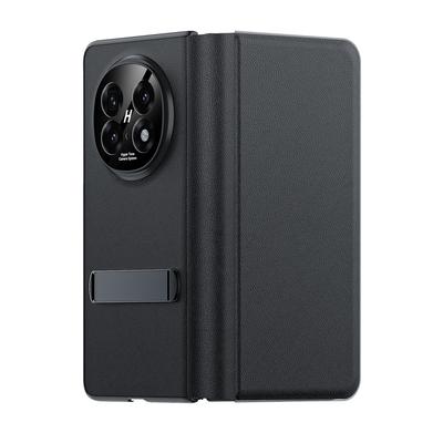 Suitable for Oppofindn5 Mobile Phone Case Flip Cover Folding FindN5 Full-pack Anti-fall N5 High-end Bracket Leather Case