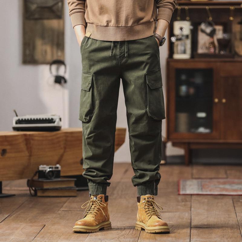 

Новый мужской комбинезон толстый свободный с завязками мужские брюки модные штаны мужские повседневные брюки мужская одежда высокого класса 40 армия зеленый