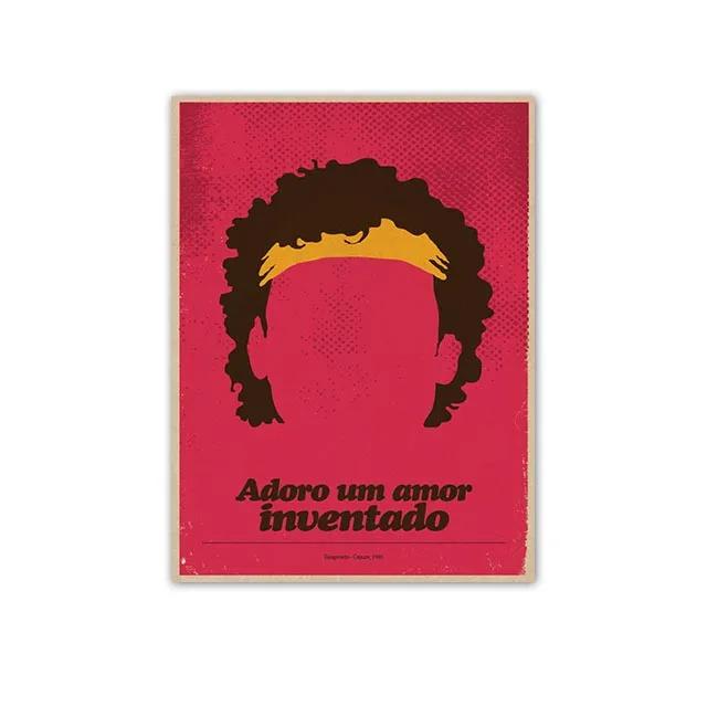 Minimalist Posters by Great Brazilian Artists Classics Brazilian Popular Music Canvas Painting Wall Art Singer Picitures Prints