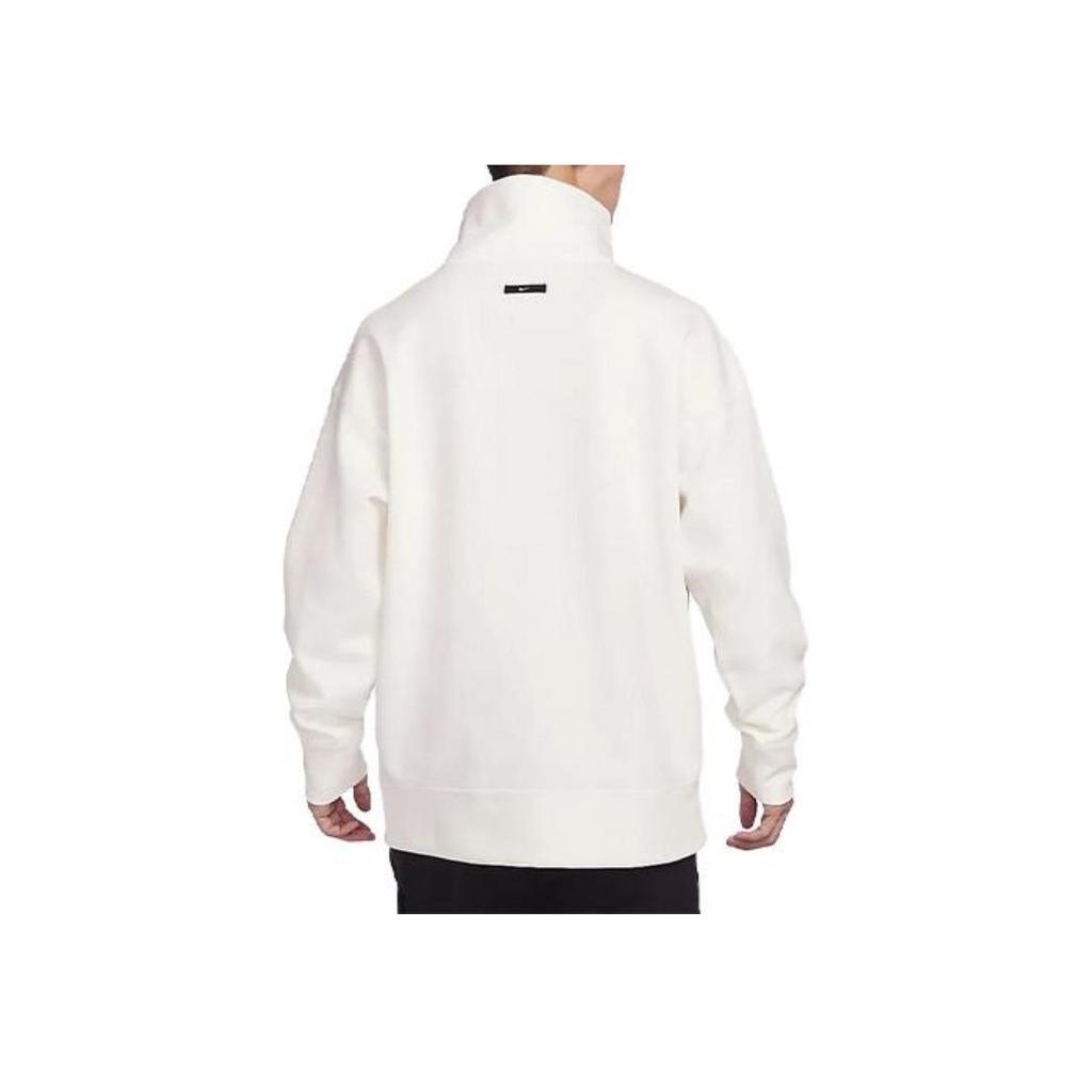 Nike Tech Fleece Reimagined Solid Color High Neck Pullover Casual Long Sleeve Sweatshirt Men Sweatshirt Sail FB8170-133