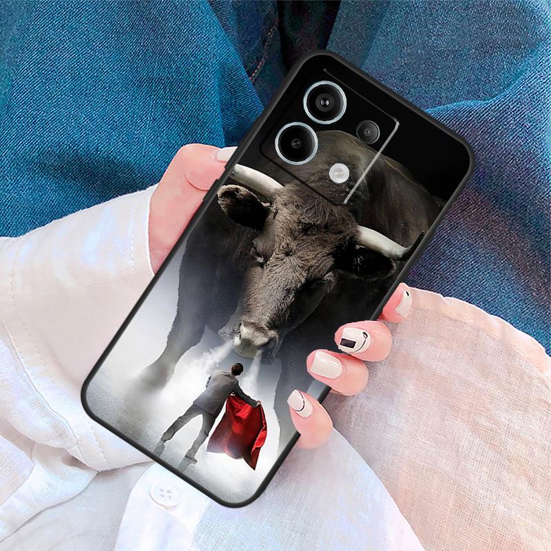 Taurus Bull Cover For Xiaomi Redmi Note 14 13 11 9 10 12 Pro 9S 10S 11S 12S Redmi 14C 10C 12C 13C Case