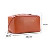Women Cosmetic Bag Large Capacity Leather Cosmetic Organizer Portable Brushes Storage Case Makeup Storage Pouch for Girls Travel
