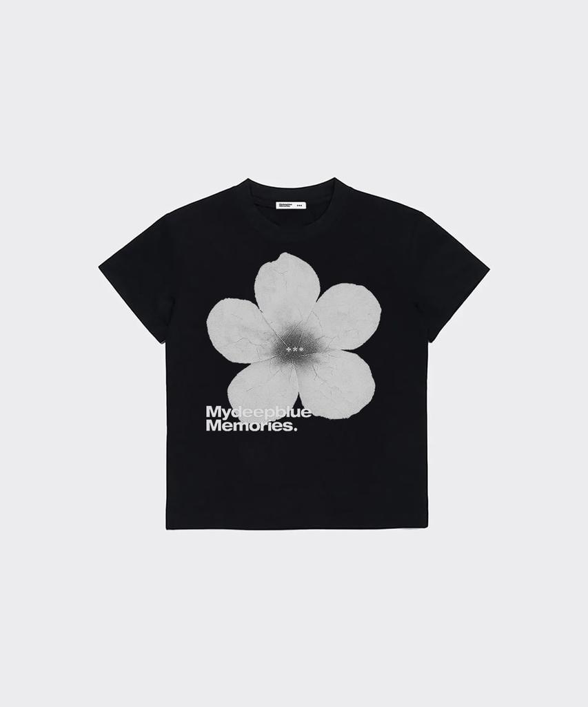Maidibbeullumemolijeu (W) Mm Flower Crop Tee (White)