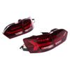 VLAND Full LED Dynamic Tail Lights Cherry Red Lens IP67 Waterproof Fit for MK6 2011 2014