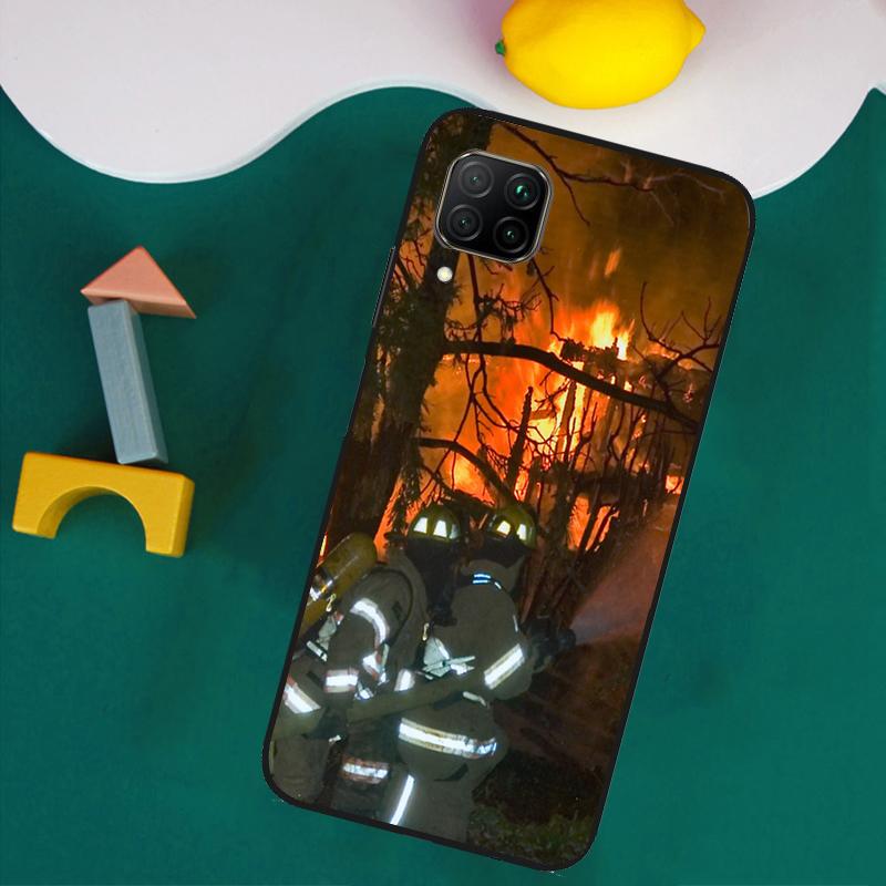 Firefighter Heroes Fireman For Huawei Nova Y73 Y72 Y70 Y90 Y60 Y61 Y91 12s 12i 11i 8i 9 10 SE P40 Lite P30 P60 Pro Case