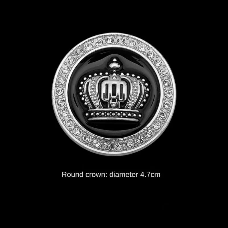 Hot Sale Fashion Metal Car Styling Decoration Stickers Crystal Crown Personality Car Body Sticker Accessories