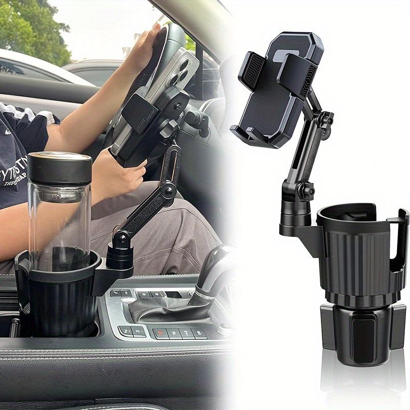360° drehbarer 2-in-1 Auto-Becherhalter+Handyhalter erweiterbare Basis für Auto-Getränkehalter und Handy-Adapter