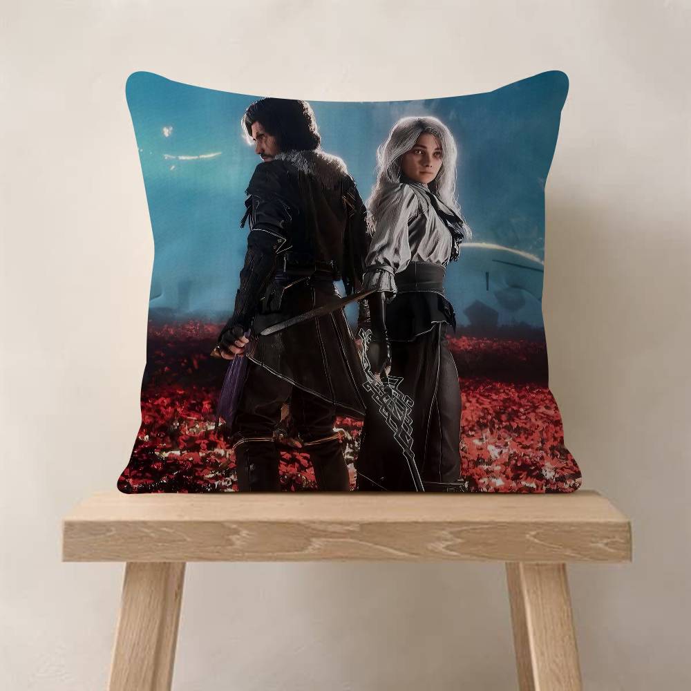 Game Clair Obscur Expedition 33 Maple Design Cushion Cover Happy Autumn Harvest Decor Holiday Decorati Pillow Cover