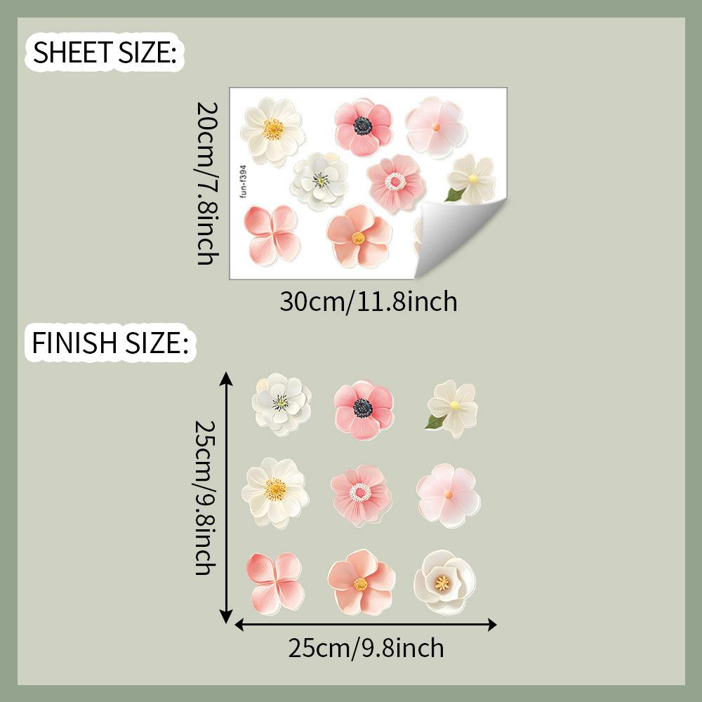 Creative Little Flower Stickers for Bedroom Living Room Entrance Hall Home Background and Wall Beautification