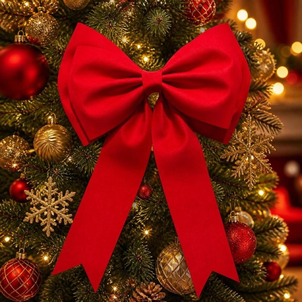 Hanging EVA Bowknot Pendant Extra Large Tree Decorations Unisex Christmas Velvet Bow Gift Wrapping