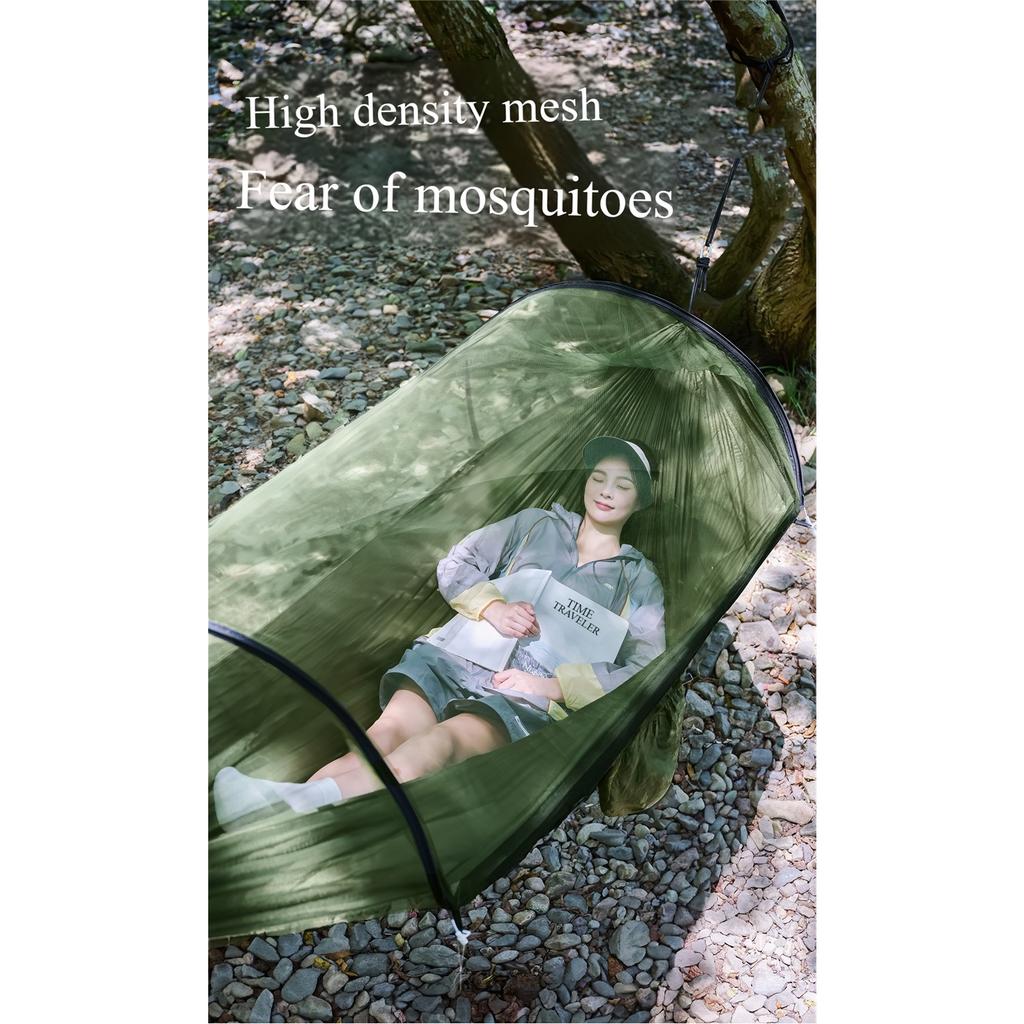Camping Hammock With Mosquito Net, Portable Outdoor Hammock, Swing Sleeping Hammock, Camping Supplies