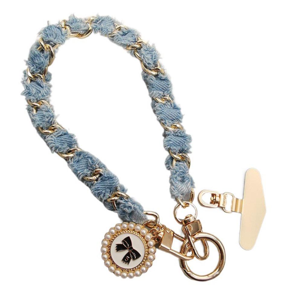 

Metal Chain Mobile Phone Strap Pearl Mobile Phone Lanyard Cell Phone Chain Phone Case Accessories style 2