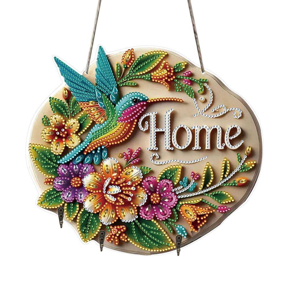

Hummingbird Butterfly DIY Diamond Painting Art Hooks Diamond Painting Hanging Hook for Wall Decoration and Space-Saving Storage