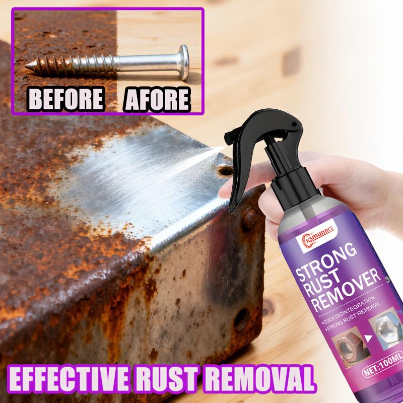 100ml Car Metal Rust Remover Spray - Multi-purpose chromium oxide removal and repair paste for metal surfaces, calcium carbonate 100ml