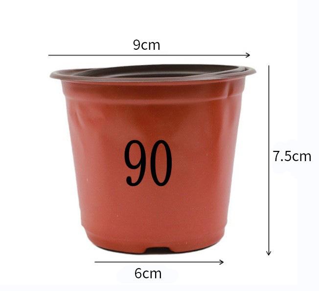 Two-Color Soft Plastic Gallon Flower Pots for Seedlings: Thick, Simple Design for Gardening and Root Control