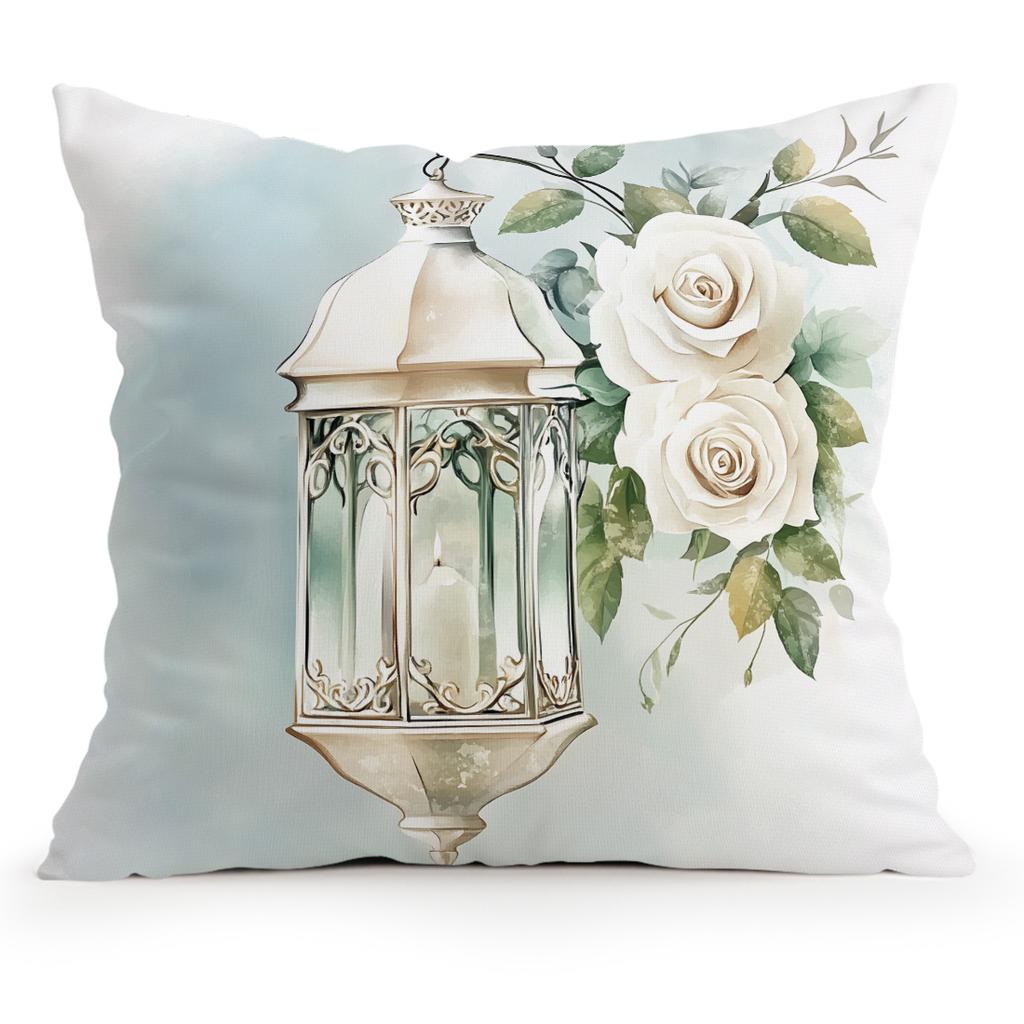 Moon Lantern Ramadan Pillowcase Printed Polyester 40/45/50cm Throw Pillowcover Decorative Sofa Cushion Pillowslip Home Decor