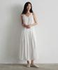Artid Low Waist Pleated Dress_White