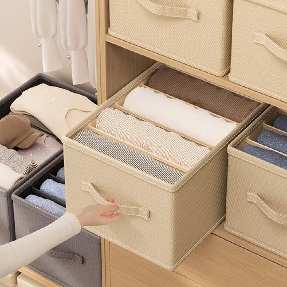 Large Capacity 5 Grids Handbag Storage Box Folding Handbag Organizer Wardrobe