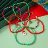 European & American Cross-border Christmas Miyuki Beaded Bracelet Set - Christmas Tree & Santa Claus Theme