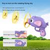 Children Saucer Launcher Pistol Outdoor Spinning Top Toys Flying Disc Bamboo Dragonfly Ejection Luminous Gyroscope Gun