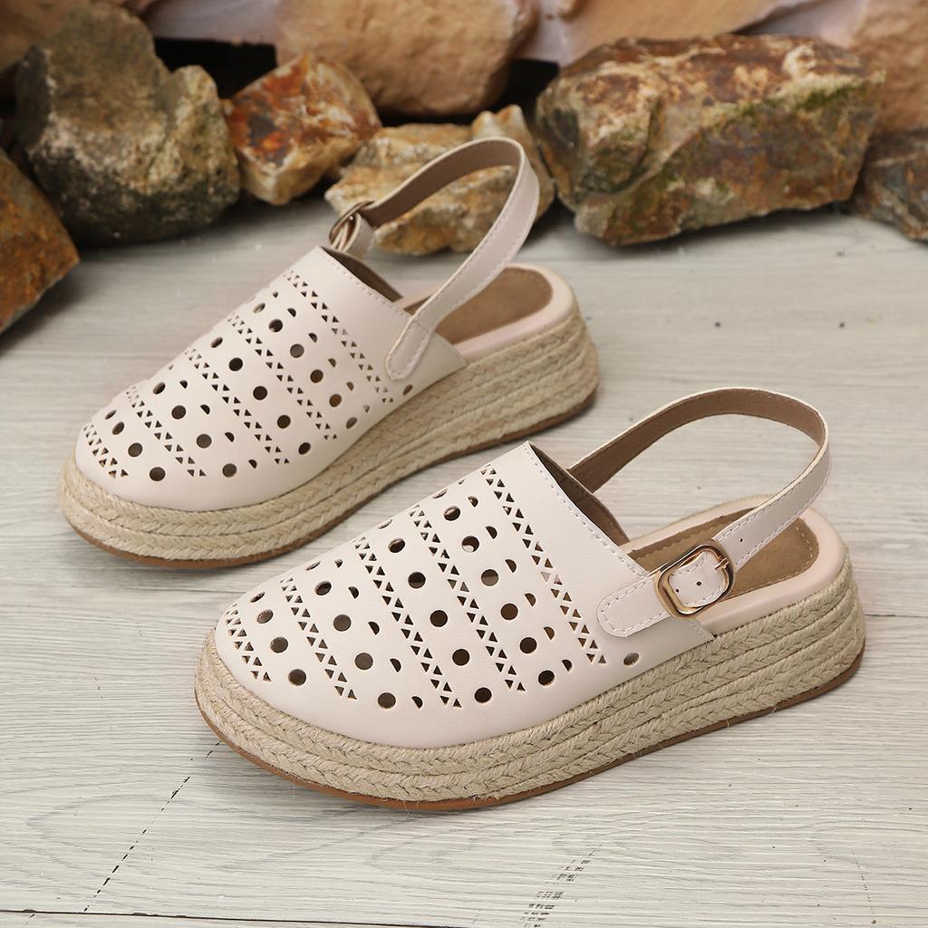 Fashion Women Sandals Hollow Out Breathable Slippers Summer Outdoor Causal Wear Shoes Bottom Casual Thong Sandals Sandalias De Mujer