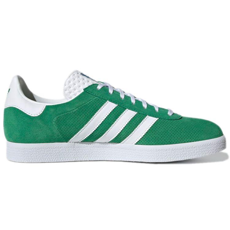 adidas Gazelle Green Unisex Sneakers Cloud-White Gold-Metallic H02215