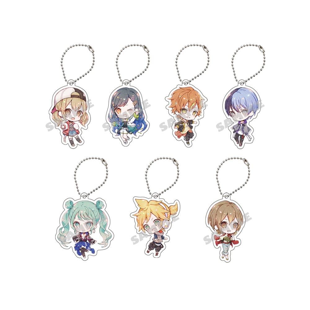 Sekai Colorful Hatsune Acrylic Keychain Collection C BOX Vivid BAD SQUAD Art by Niwako types in "Project Stage! feat. Miku" (7 total)