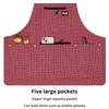 Kitchen Apron Fashionable Linen Striped Aprons For Restaurant Work Chef Waiter Adjustable Size Household Kitchen Cleaning Apron
