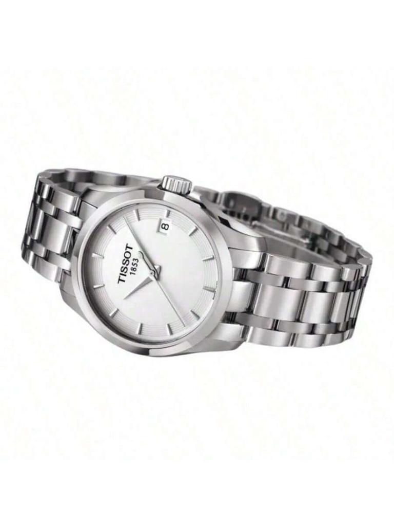 This Tissot Couto Series Quartz-movement Calendar Watch Women Stylish Simple, Suitable Business, Sports, Formal Occasions. Rui T035.210.11.011.00