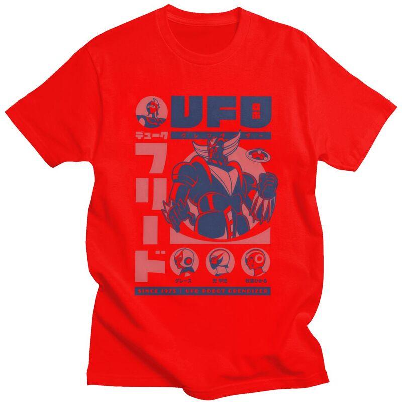 

Custom UFO Robot Goldorak Grendizer T Shirt for Men Pure Cotton Tshirt Leisure Tee Short Sleeve Tshirt Slim Fit Clothing Gift S