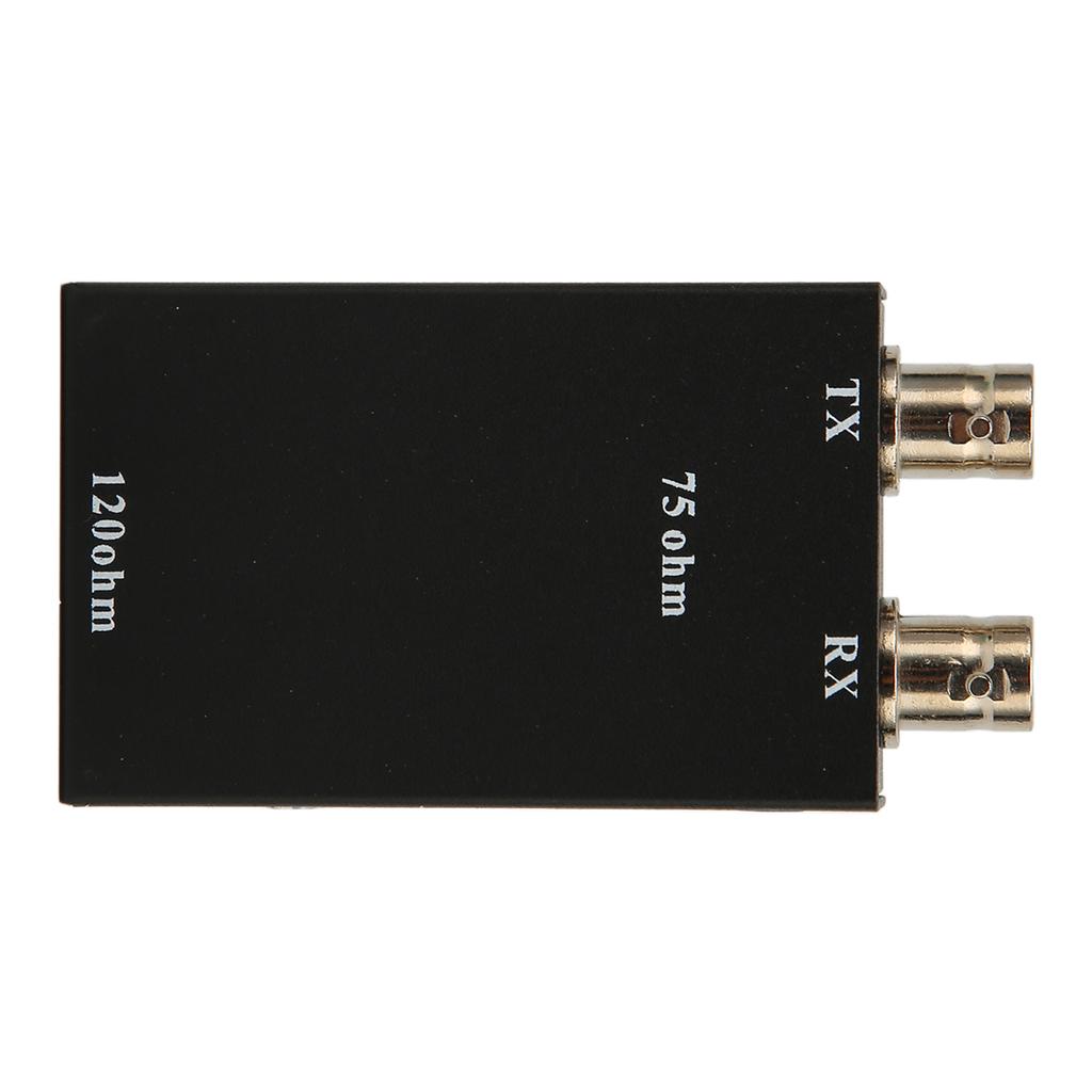 75ohm BNC To 12ohm RJ45 Ethernet Adapter Heat Dissipation G.703 Balanced To Unbalanced Converter