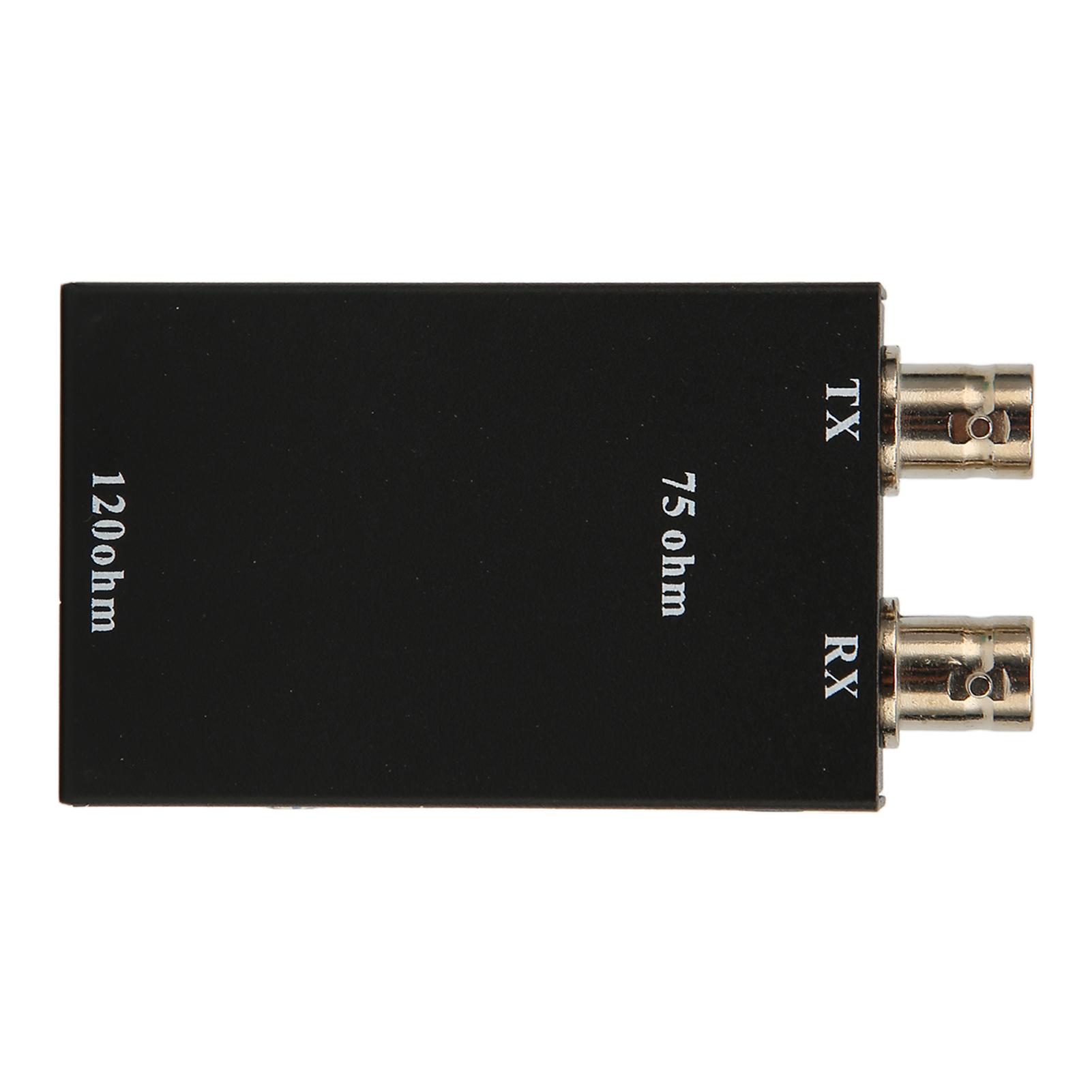 

75ohm BNC to 12ohm RJ45 Ethernet Adapter Heat Dissipation G.703 Balanced to Unbalanced Converter