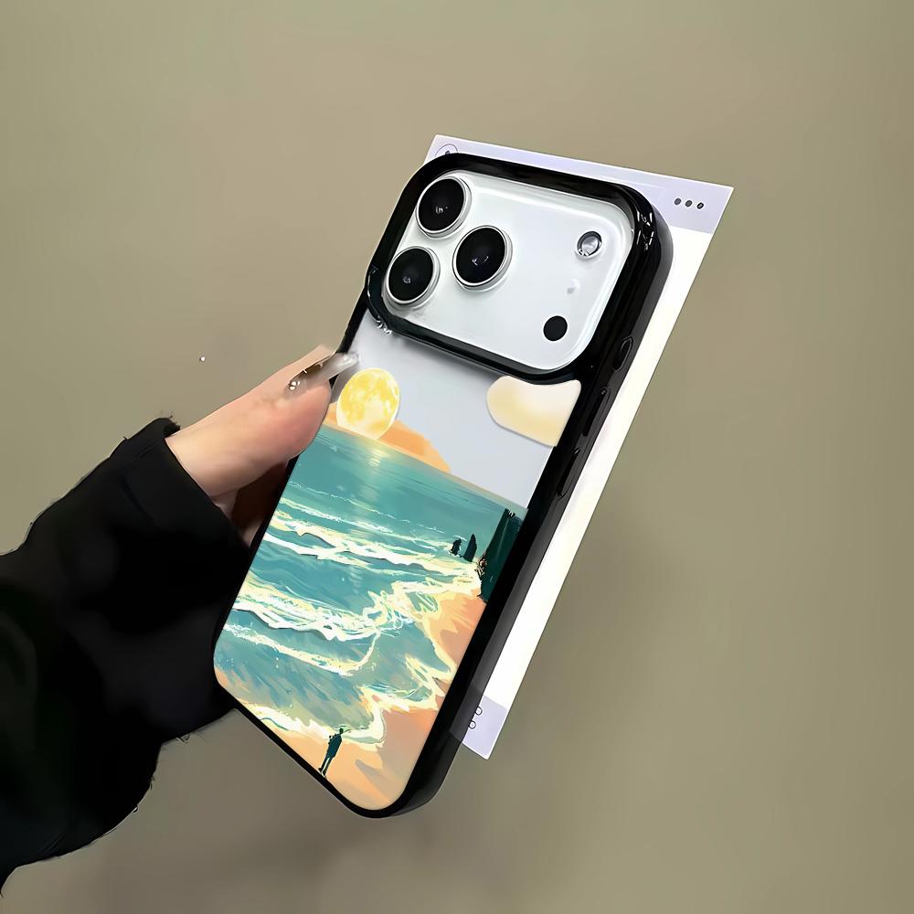 Sunrise Over The Sea Phone Case For IPhone 16 15 14 Pro 13 12 11 17 Pro Max Case 16 Plus 17 Air Shockproof Soft Clear Case Coque