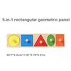 Montessori Puzzle dla Niemowląt Drewniane Dopasowywanie Kształtów i Kolorów Tablica do Zarysowywania Rękami Geometryczne Zabawki Poznawcze do Wczesnej Edukacji