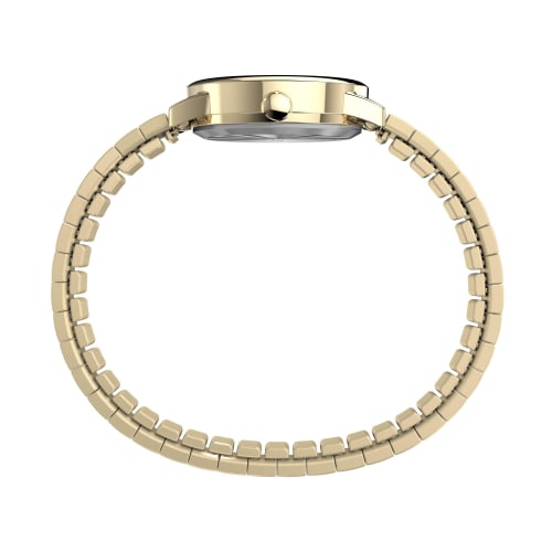 TIMEX Easy Reader Watch, White Dial, Brass, Mineral Glass, Quartz Movement, Women's, Gold, TW2W52400