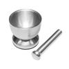 Anju Shoji Stainless Steel Mortar and Pestle Set - Durable, Practical, Corrosion Resistant - Suitable for Grinding Medicines, Spices, Baby Food, Kitch