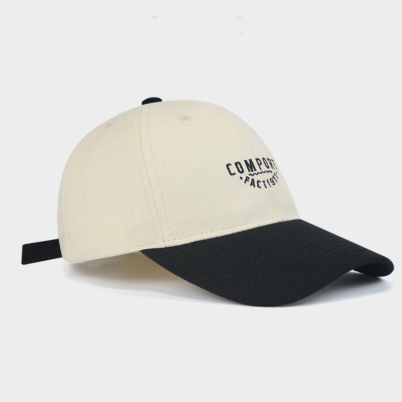 

Cotton Baseball Cap For Women Men With Wide Brim Sun Protection Summer Casual Fashion бежевый