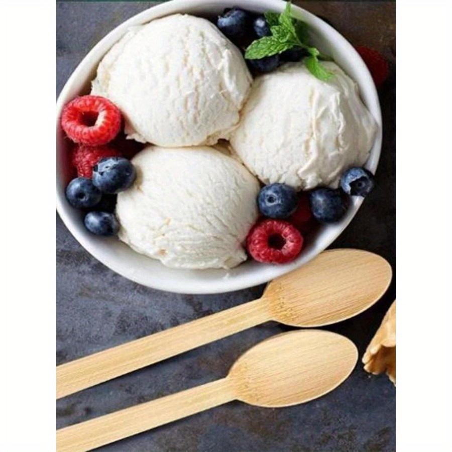 Wooden Disposable Spoon, Minimalist Plain Disposable Spoon for Home, Kitchen, Christmas Gift, School Supplies