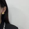 Simple Western Antique Hemisphere Pearl Stud Earrings French Earrings Niche High-End Light Luxury
