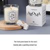 Transparent European Style Soy Wax Candle with Plant Essential Oils - Smokeless Home Aroma Gift