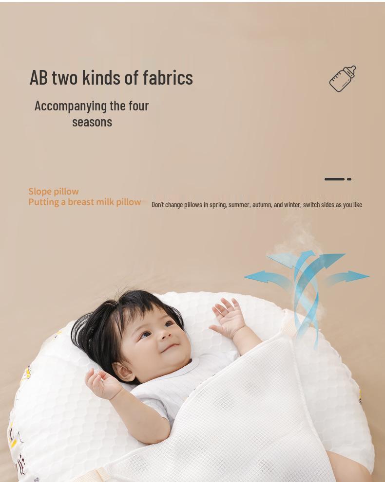 Newborn Anti-Reflux Incline Pillow: Spit-Up & Choking Prevention Nursing Pad