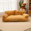 Winter Plush Sofa Pet Bed Thermal Insulation Cat Dog House Washable Removable Cover Wear Resistant Mat Durable Animal Cushion Comfortable Indoor Bed