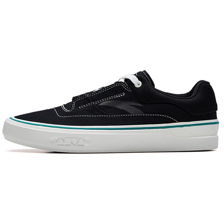 New Anta Ao Li MD Anti Slip And Wear Resistant Lightweight Low Top Skateboard Shoes Men's Black White 112238013-7