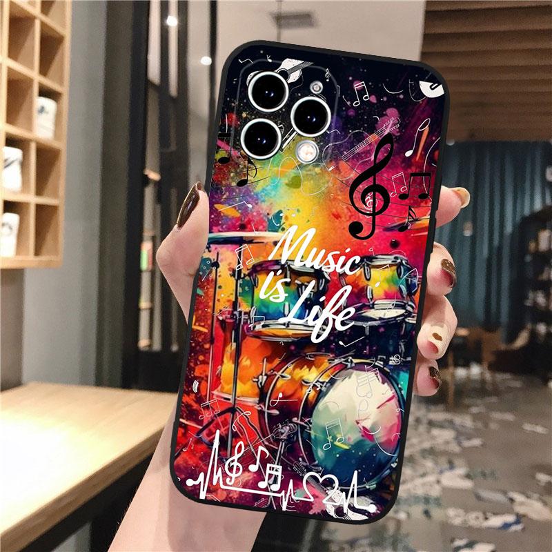 Love Music Phone Case For iphone 17 Pro Max 17 Pro Air 16 15 14 13 Pro Max 15 16 Pro 15Plus