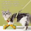 Pet Dog No Head Mesh Adjustable No Easy to Put On and Take For Walking Easy to Put On and Take Cute Harness, Harness, Cat, Dog, Anti-Pulling, Passing,