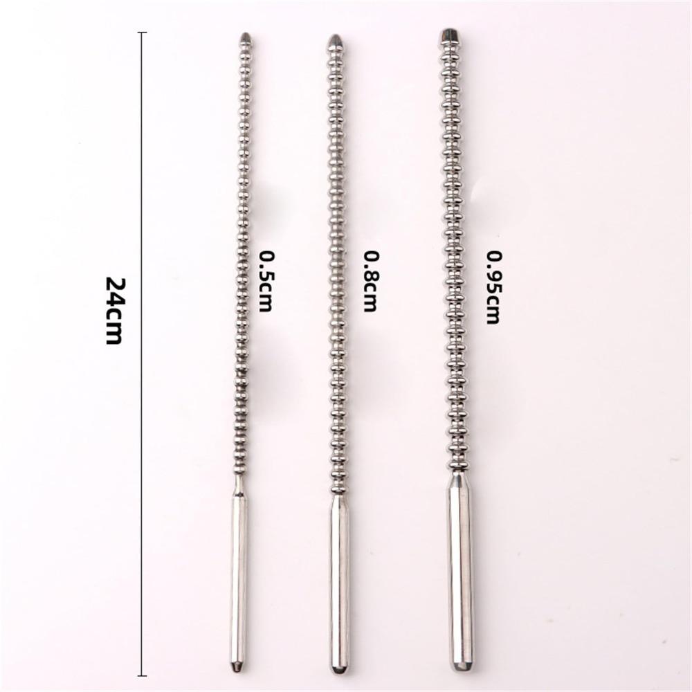 Metal Urethral Catheter Penis Plug Horse Eye Stick Urethral Stretcher Catheter Dilator Prostate Massager Adults Sex Toys for Men