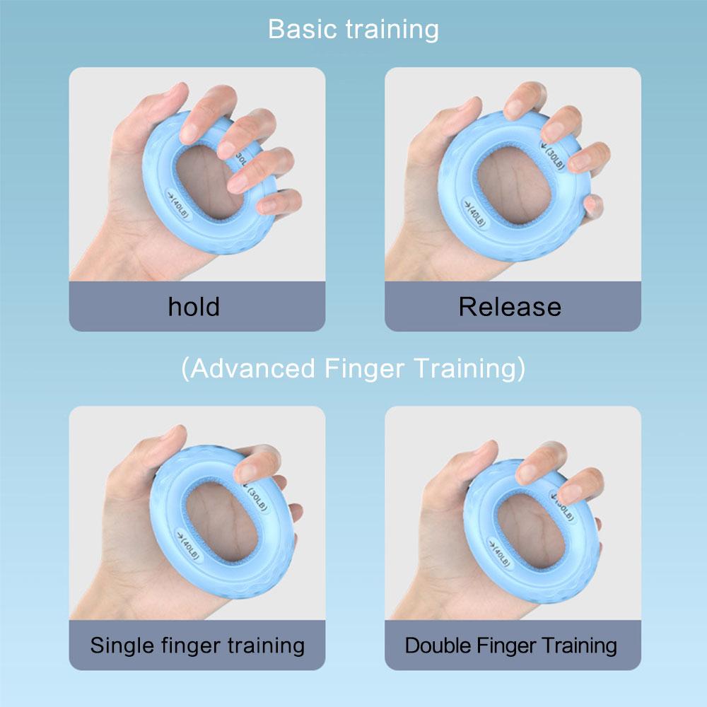 Silicone Hand Grip Strengthener Finger Exerciser Set for Gym Home Workout Fitness Equipment Grip Strength Trainer
