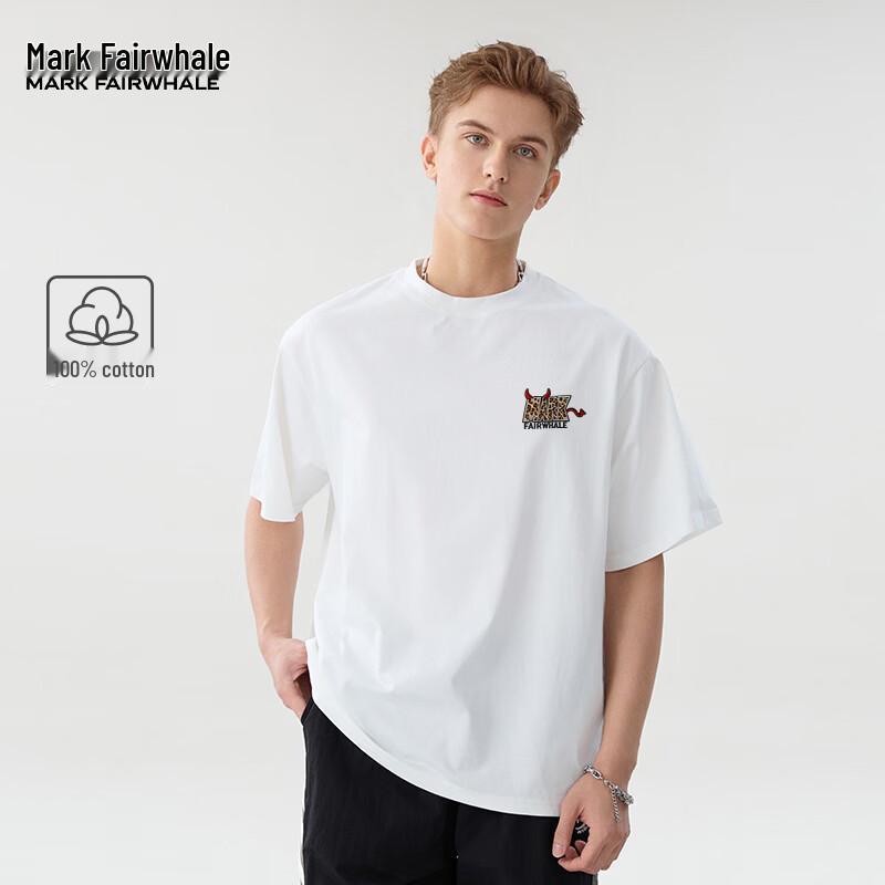 Mark Fairwhale Men's Versatile Loose Fit Cotton T-Shirt
